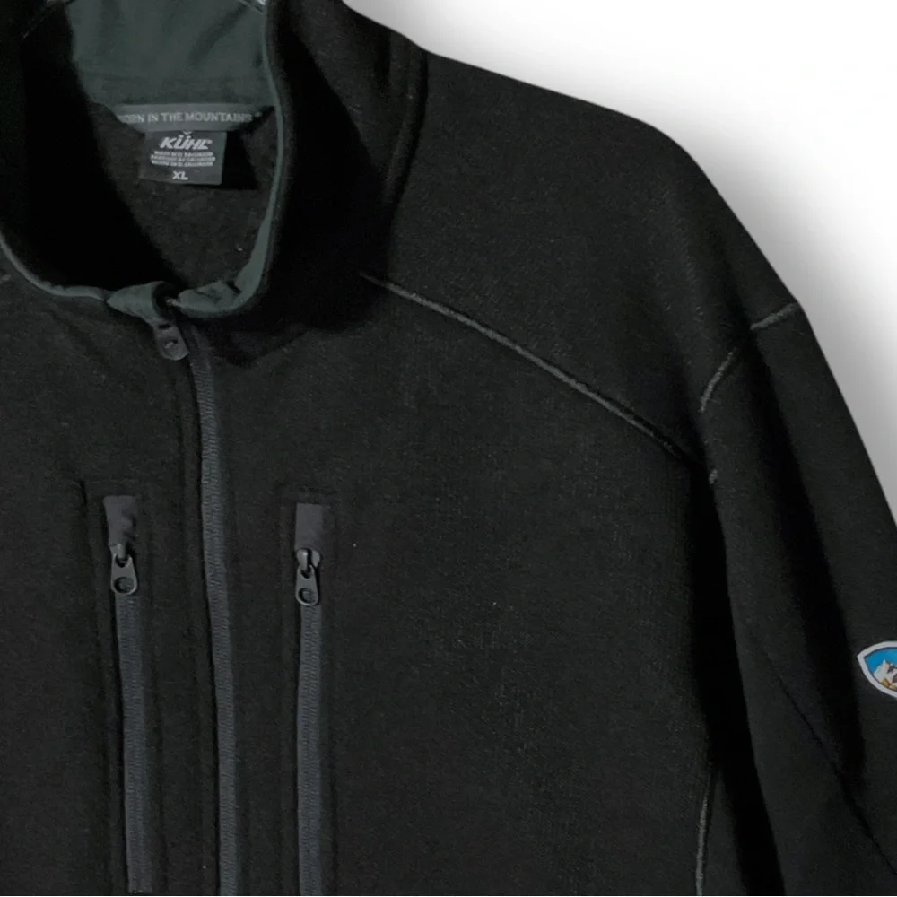 KUHL Interceptr Full Zip Fleece Jacket XL Black Outdoor Performance - Picture 6 of 13